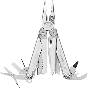 Leatherman Wave+ Multi-Tool - 18-in-1 Heavy-Duty Stainless Steel Tool with Blades